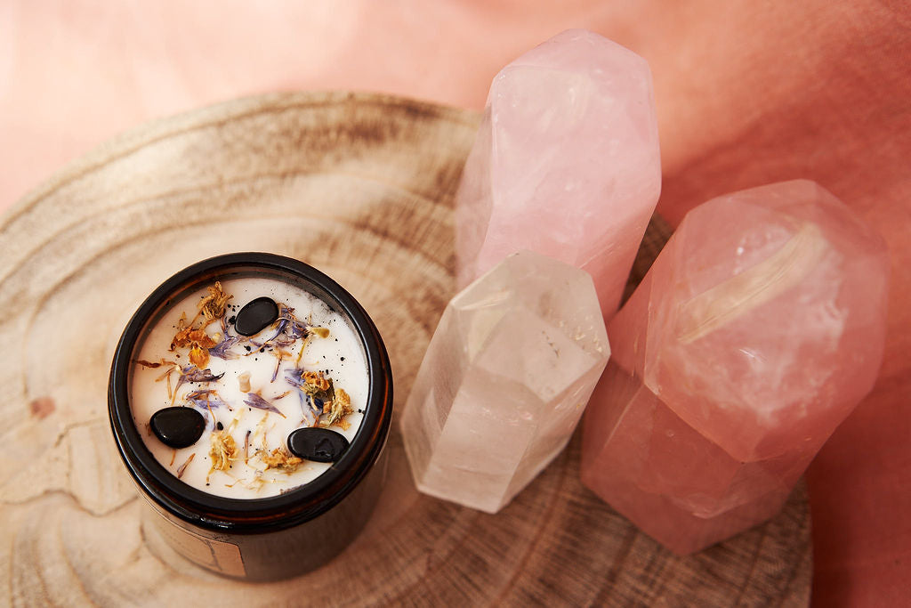 Atelier Oracle - Bougie cristalline Nouvelle lune - Gd format -