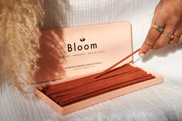 Encens Bloom Bubbleshell - 40 batons - Mandarine, Muscade, Bois de santal