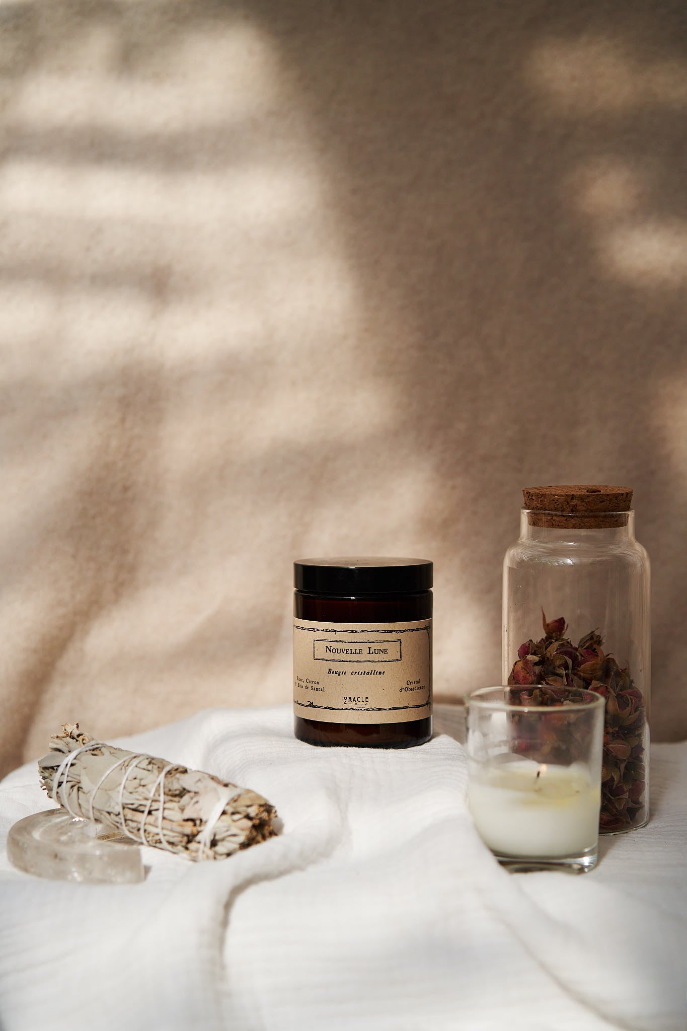 Atelier Oracle - Bougie Cristalline Nouvelle lune - Petit format -