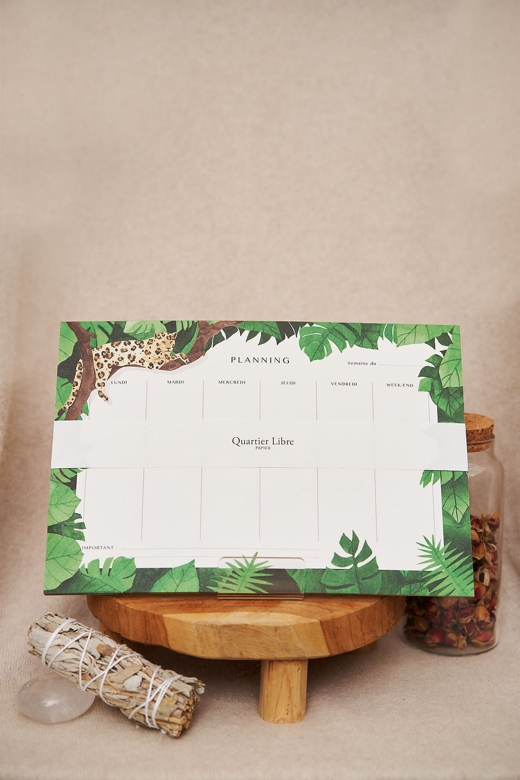 Planning Jungle, Semainier 52 Feuilles.
