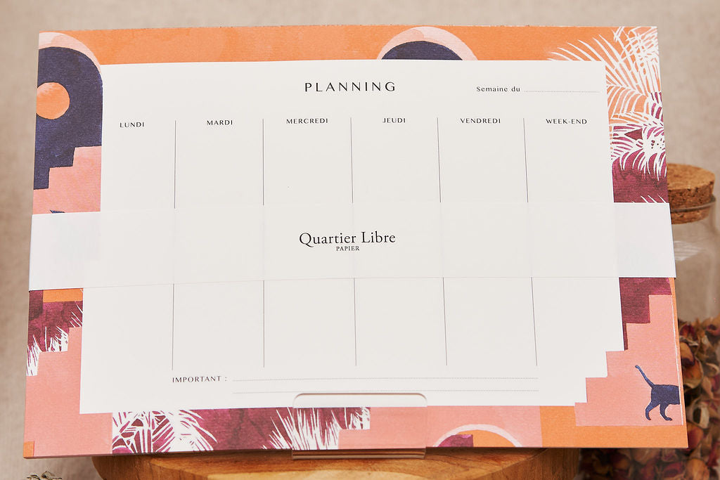 Planning Summer, Semainier 52 Feuilles.